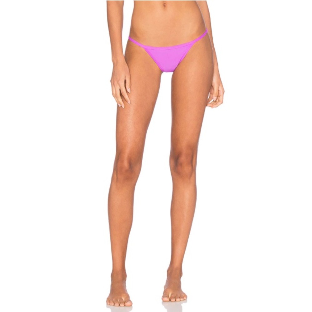 Salt Swimwear Ally String Bikini Bottom Bahamas Bright Purple Size Medium